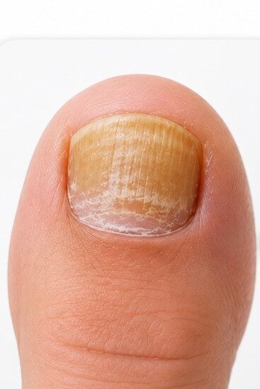 Toenail fungus before FungaBeam Pen treatment